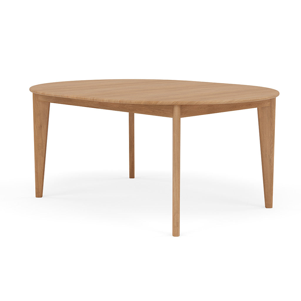 Jackson Round Extension Dining Table - Solid Oak - 51"-67"