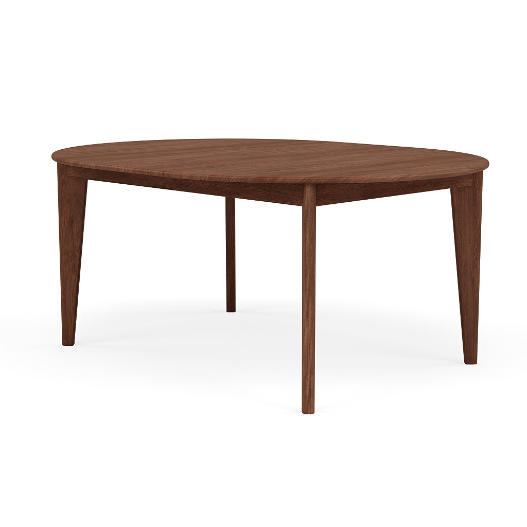 Jackson Round Extension Dining Table - Solid Walnut - 51"-67"