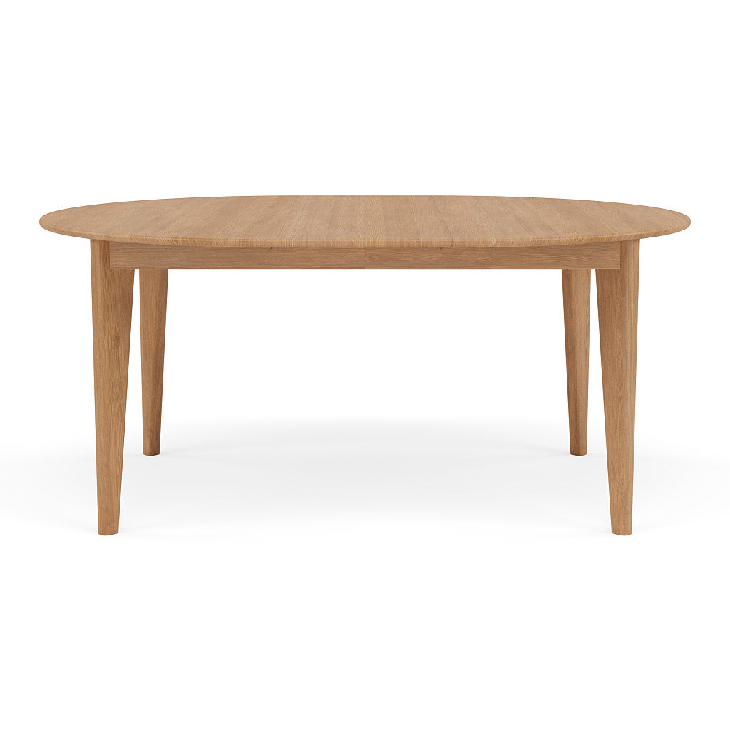 Jackson Round Extension Dining Table - Solid Oak - 51"-67"