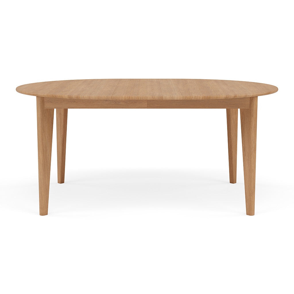 Jackson Round Extension Dining Table - Solid Oak - 51"-67"