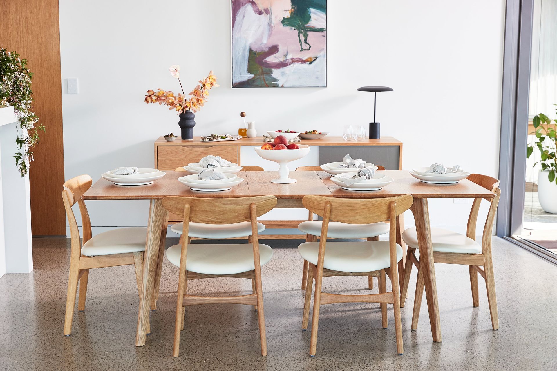 Magnus Solid Wood Dining Table - Extension - Solid Oak