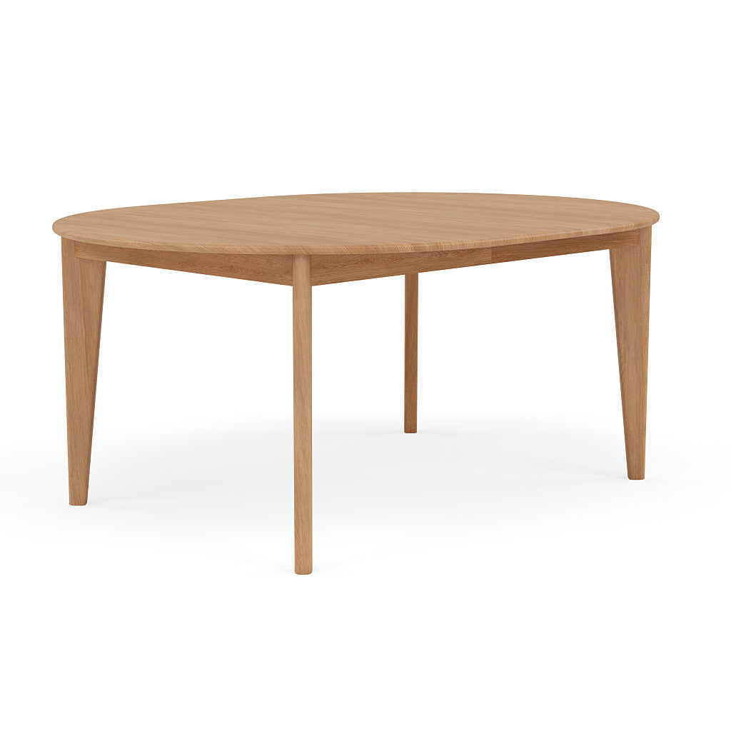 Jackson Round Extension Dining Table - Solid Oak - 51"-67"