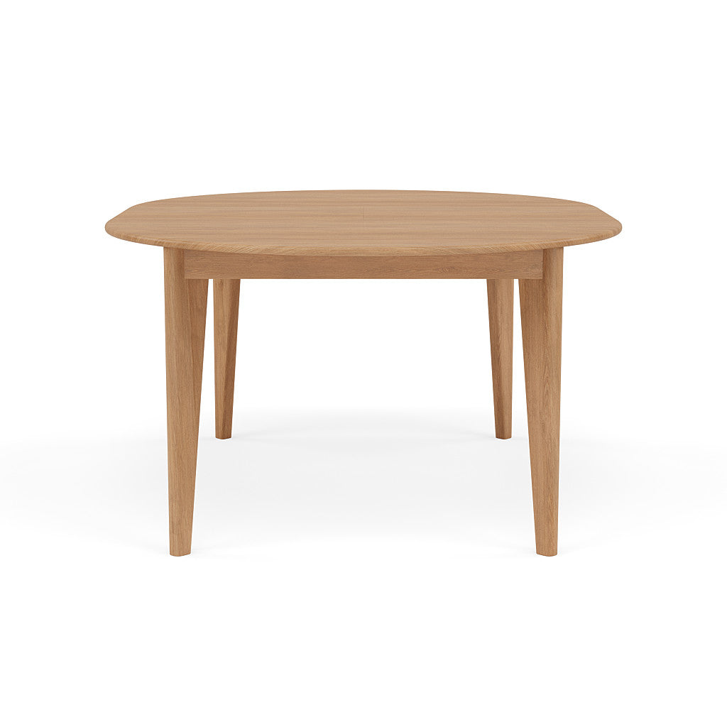 Jackson Round Extension Dining Table - Solid Oak - 51"-67"