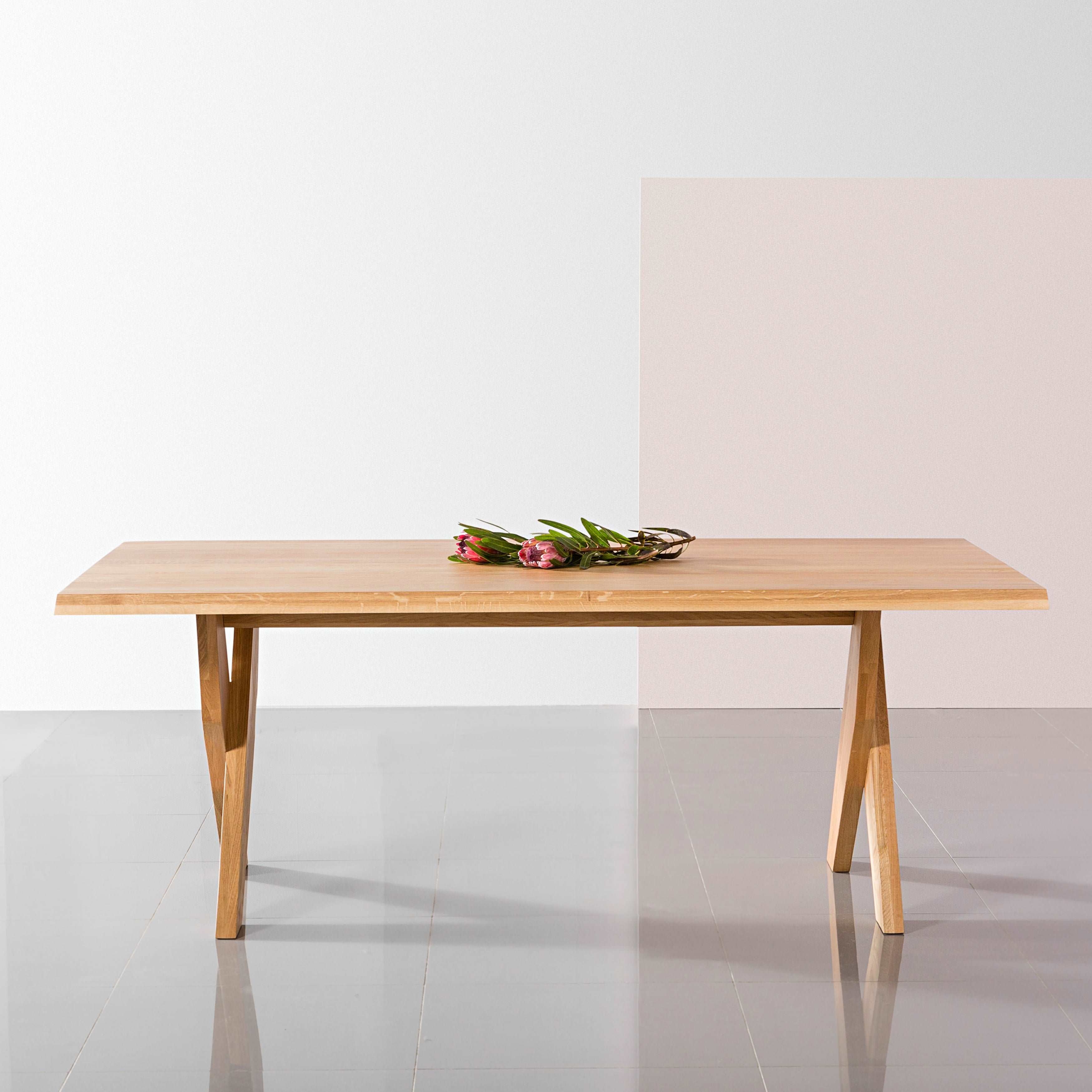 Axel Solid Wood Dining Table - Rectangular - Solid Oak