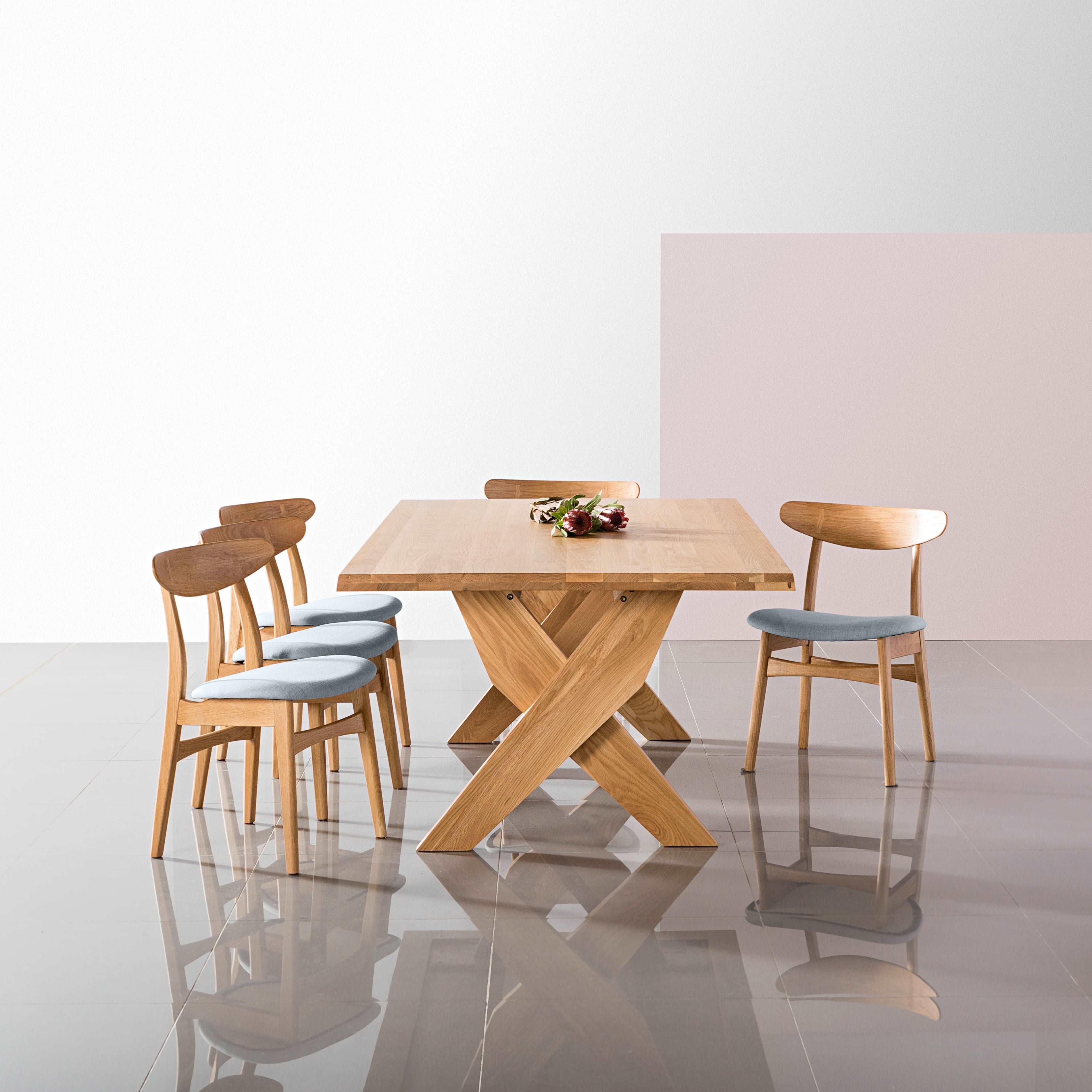 Axel Solid Wood Dining Table - Rectangular - Solid Oak