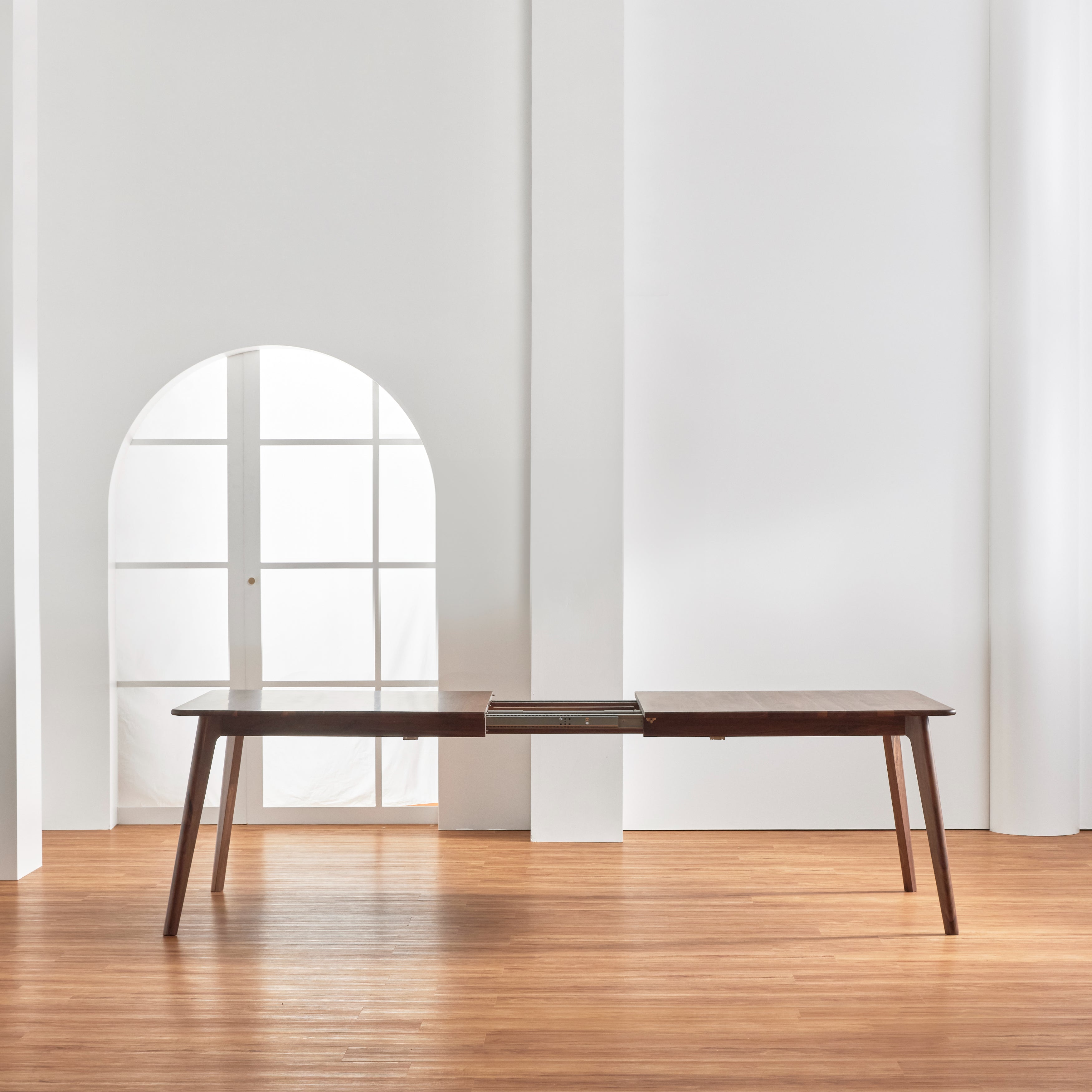 Magnus Solid Wood Dining Table - Extension - Solid Walnut