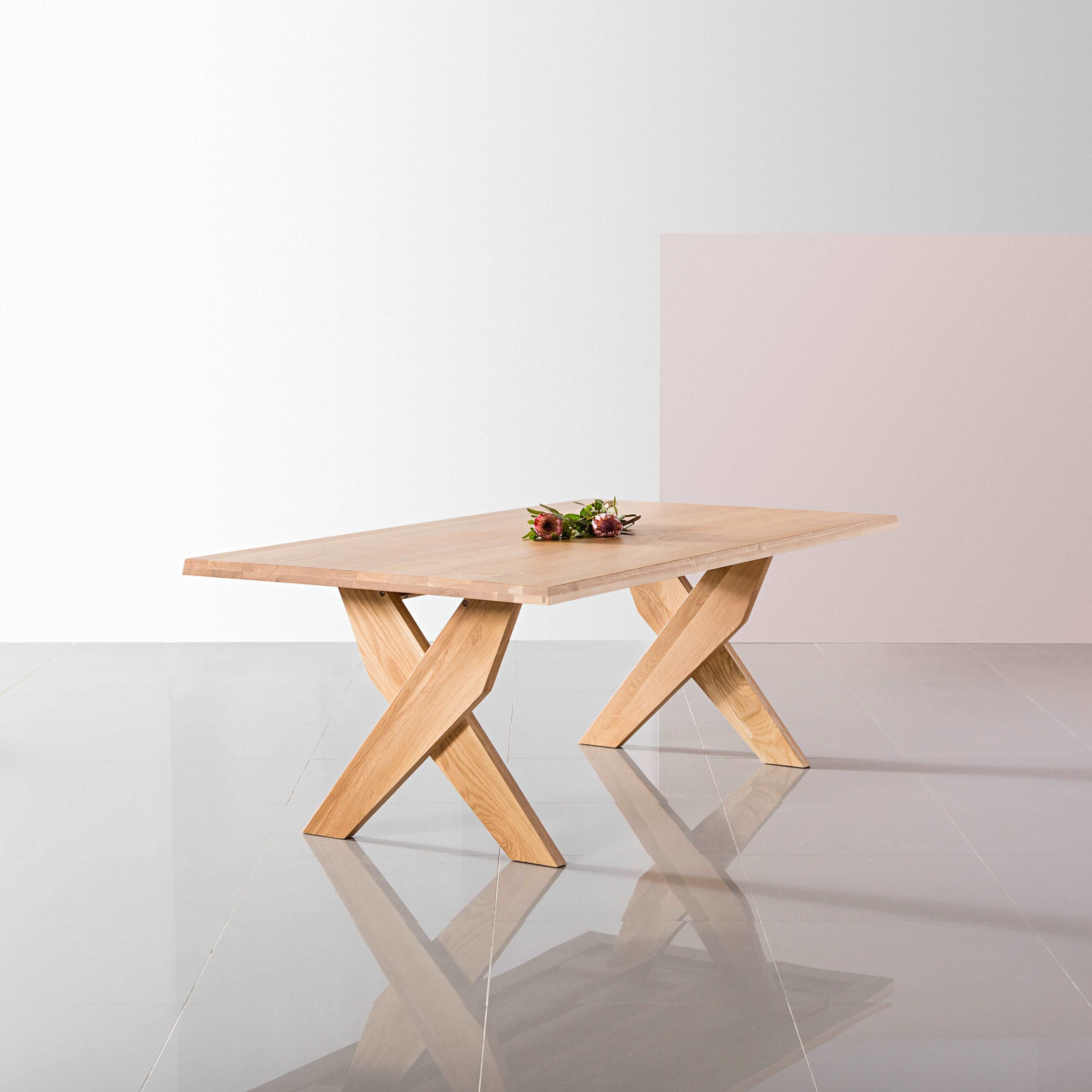 Axel Solid Wood Dining Table - Rectangular - Solid Oak