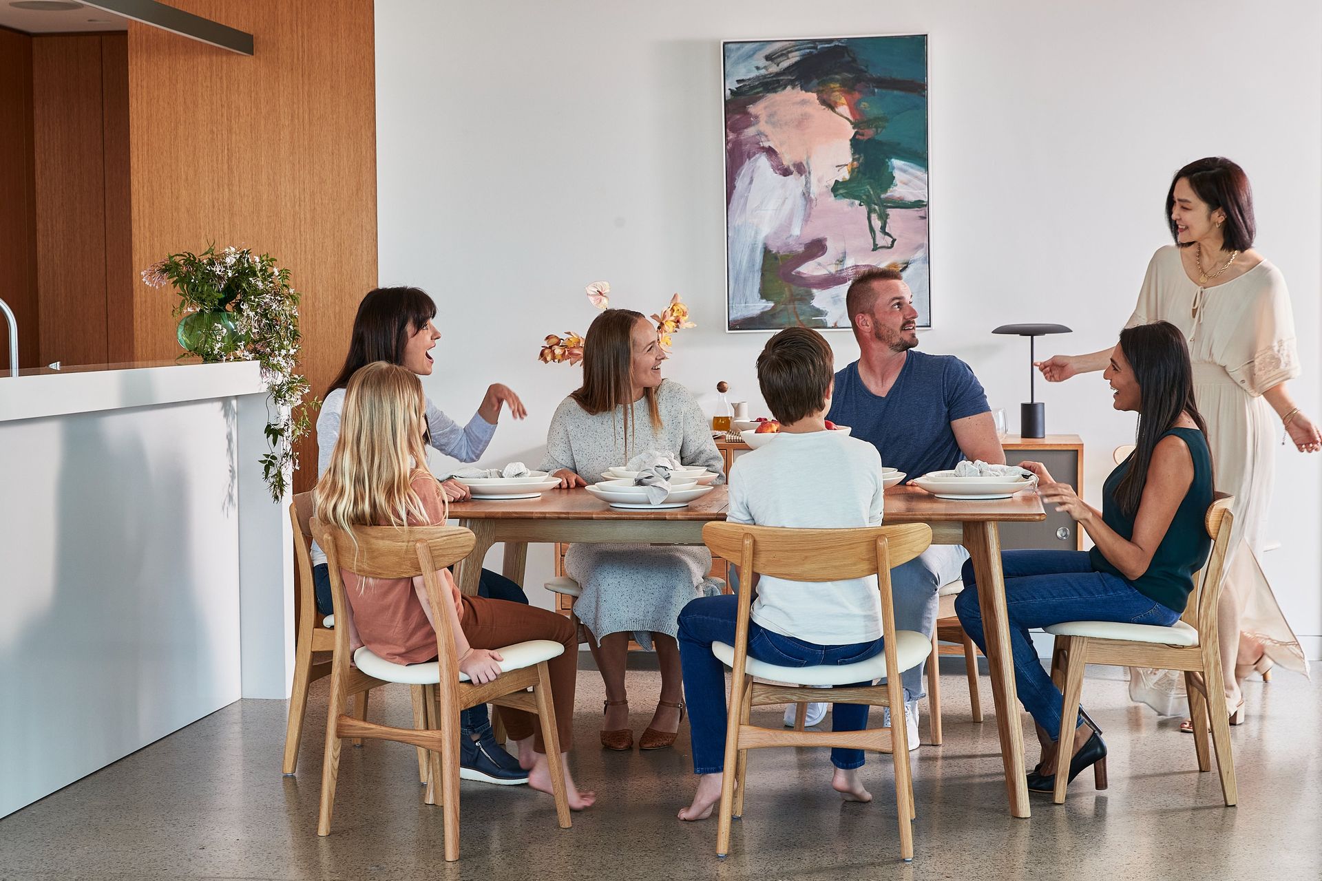 Magnus Solid Wood Dining Table - Extension - Solid Oak